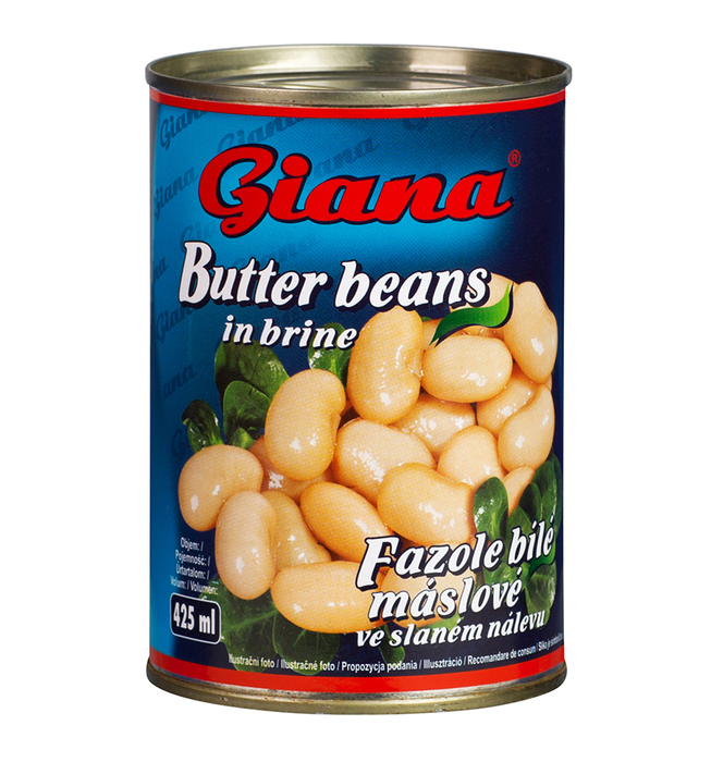 White Butter Beans in Salted Brine, 425ml Gaston, s.r.o.